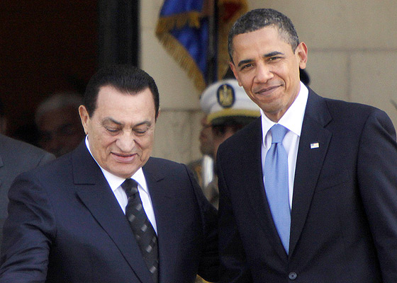مبارك وأوباما